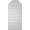 Ekena Millwork Octagonal Top Surface Mount PVC Gable Vent w/ 2"W x 1-1/2"P Brickmould Frame, 12"W x 26"H GVPOT12X2602SF - alternate 5